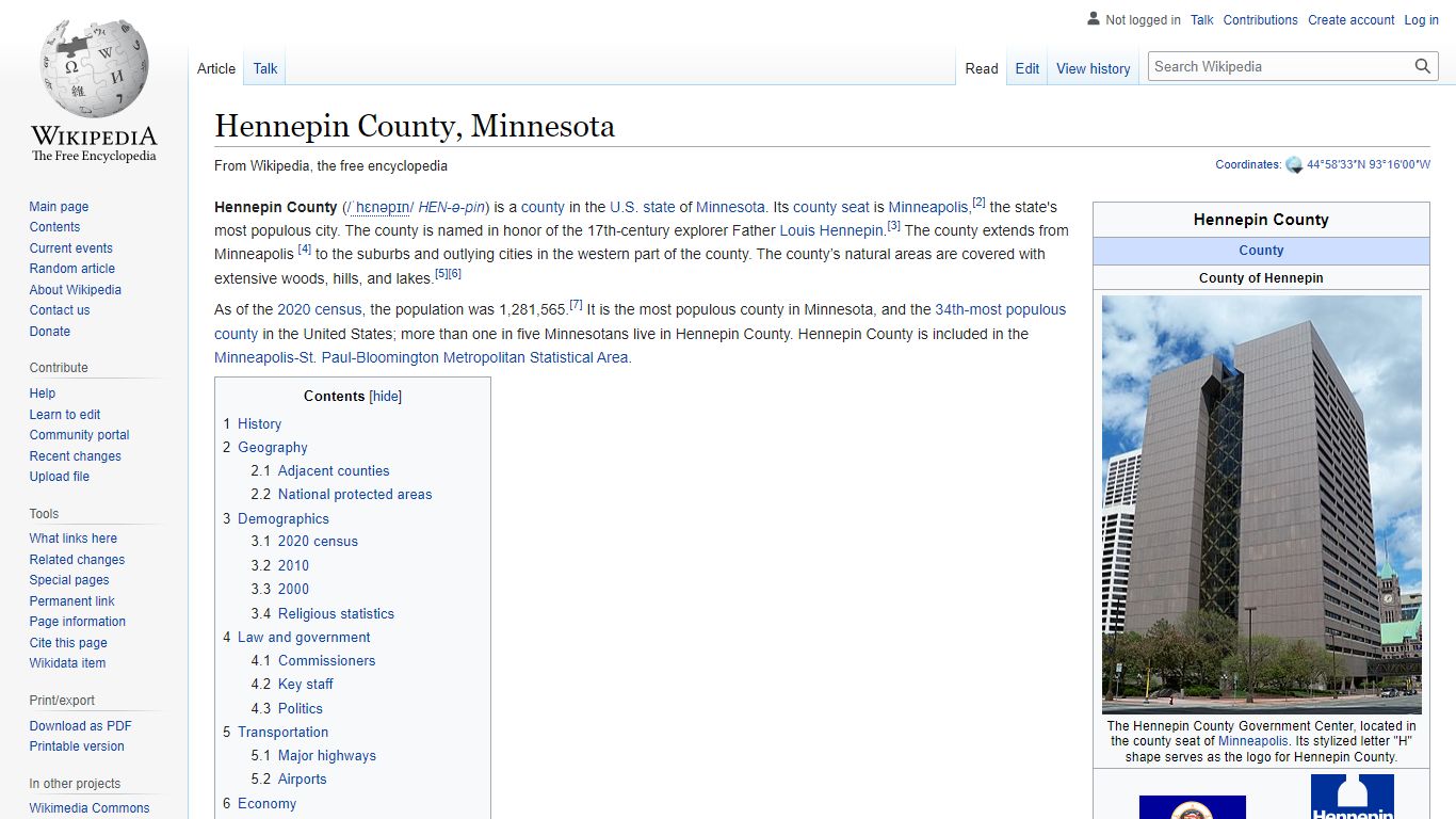 Hennepin County, Minnesota - Wikipedia